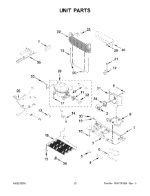 07 - Unit Parts parts for Whirlpool Refrigerator WRX735SDHB10 from AppliancePartsPros.com