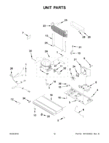 07 - Unit Parts parts for Whirlpool Refrigerator WRX735SDHW01 from AppliancePartsPros.com