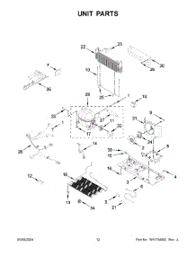 07 - Unit Parts parts for Whirlpool Refrigerator WRX735SDHW10 from AppliancePartsPros.com