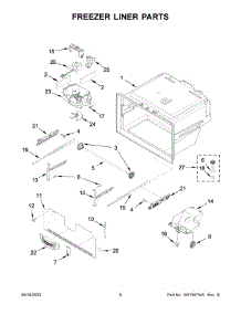 04 - Freezer Liner Parts parts for Whirlpool Refrigerator WRX735SDHZ07 from AppliancePartsPros.com