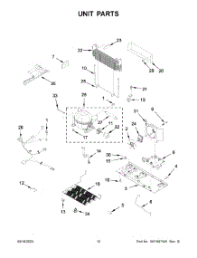 07 - Unit Parts parts for Whirlpool Refrigerator WRX735SDHZ07 from AppliancePartsPros.com