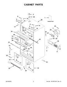 02 - Cabinet Parts parts for Whirlpool Refrigerator WRX735SDHZ07 from AppliancePartsPros.com