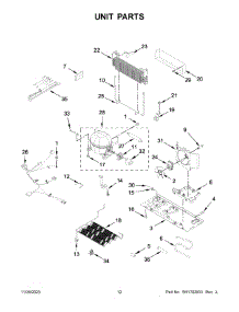07 - Unit Parts parts for Whirlpool Refrigerator WRX735SDHZ10 from AppliancePartsPros.com