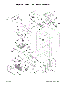Refrigerator Liner Parts parts for Whirlpool Refrigerator WRX986SIHZ04 from AppliancePartsPros.com