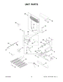 Unit Parts parts for Whirlpool Refrigerator WRX986SIHZ04 from AppliancePartsPros.com