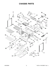 05 - Chassis Parts parts for Whirlpool Range WSGS7530RZ0 from AppliancePartsPros.com