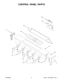 03 - Control Panel Parts parts for Whirlpool Range WSGS7530RZ0 from AppliancePartsPros.com