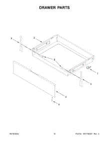07 - Drawer Parts parts for Whirlpool Range WSGS7530RZ0 from AppliancePartsPros.com