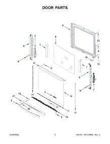 05 - Door Parts parts for Whirlpool Range WSIS5030RV0 from AppliancePartsPros.com