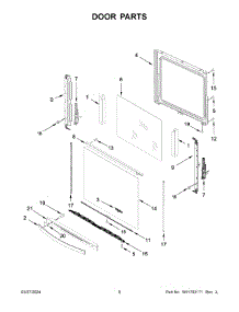 05 - Door Parts parts for Whirlpool Range WSIS5030RZ0 from AppliancePartsPros.com