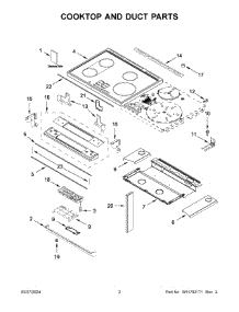 02 - Cooktop And Duct Parts parts for Whirlpool Range WSIS5030RZ0 from AppliancePartsPros.com