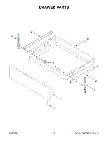 06 - Drawer Parts parts for Whirlpool Range WSIS5030RZ0 from AppliancePartsPros.com
