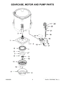 05 - Gearcase, Motor And Pump Parts parts for Whirlpool Washer WTW6157PB0 from AppliancePartsPros.com