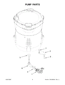 05 - Pump Parts parts for Whirlpool Washer WTW7500GC3 from AppliancePartsPros.com