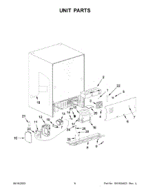 04 - Unit Parts parts for Whirlpool Refrigerator WUB50X24HV02 from AppliancePartsPros.com