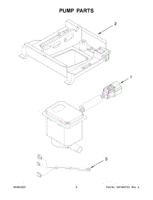 04 - Pump Parts parts for Whirlpool Refrigerator WUI95X15HZ01 from AppliancePartsPros.com