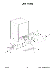 04 - Unit Parts parts for Whirlpool Refrigerator WUR35X24HZ03 from AppliancePartsPros.com