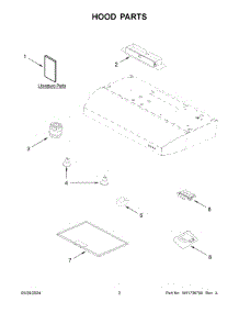 02 - Hood Parts parts for Whirlpool Range Hood WVU7130JS1 from AppliancePartsPros.com