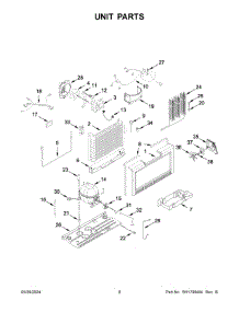 05 - Unit Parts parts for Whirlpool Freezer WZF57R16FW10 from AppliancePartsPros.com