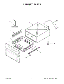 02 - Cabinet Parts parts for Whirlpool Washer XHPC155RF0 from AppliancePartsPros.com