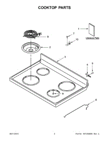 03 - Control Panel Parts parts for Whirlpool Range YACR4303MFW2 from AppliancePartsPros.com