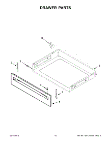 06 - Drawer Parts parts for Whirlpool Range YACR4303MFW2 from AppliancePartsPros.com