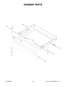06 - Drawer Parts parts for Whirlpool Range YACR4303MFW9 from AppliancePartsPros.com