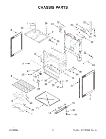 04 - Chassis Parts parts for Whirlpool Range YACR4303MMS1 from AppliancePartsPros.com