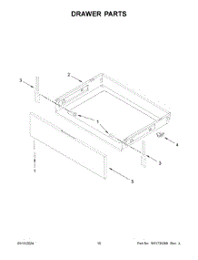 06 - Drawer Parts parts for Whirlpool Range YACR4303MMS1 from AppliancePartsPros.com