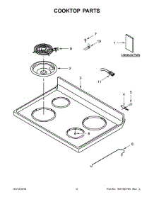 06 - Drawer Parts parts for Whirlpool Range YACR4503SFW3 from AppliancePartsPros.com