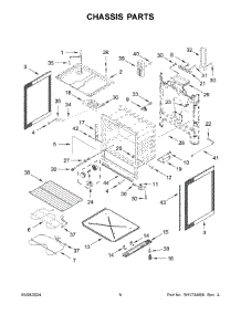 04 - Chassis Parts parts for Whirlpool Range YACR4503SFW9 from AppliancePartsPros.com