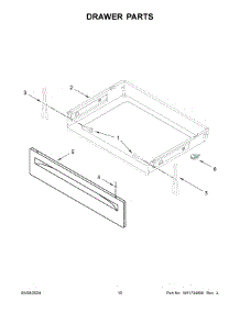 06 - Drawer Parts parts for Whirlpool Range YACR4503SFW9 from AppliancePartsPros.com