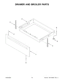 06 - Drawer And Broiler Parts parts for Whirlpool Range YAER6303MFW6 from AppliancePartsPros.com