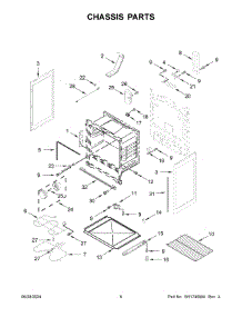 04 - Chassis Parts parts for Whirlpool Range YAER6303MMS1 from AppliancePartsPros.com