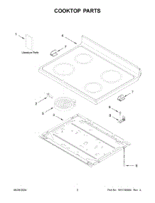 02 - Cooktop Parts parts for Whirlpool Range YAER6303MMS1 from AppliancePartsPros.com