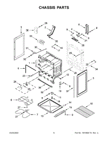 04 - Chassis Parts parts for Whirlpool Range YAER6603SFW5 from AppliancePartsPros.com