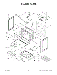 04 - Chassis Parts parts for Whirlpool Range YAER6603SFW6 from AppliancePartsPros.com