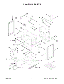 04 - Chassis Parts parts for Whirlpool Range YAER6603SMS1 from AppliancePartsPros.com
