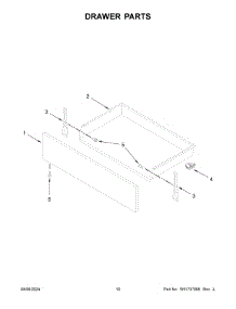 06 - Drawer Parts parts for Whirlpool Range YAER6603SMS1 from AppliancePartsPros.com