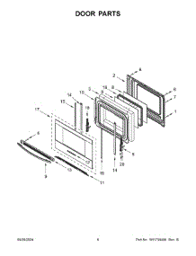 04 - Door Parts parts for Whirlpool Range YAES6603SFS6 from AppliancePartsPros.com