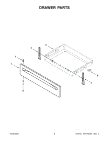 05 - Drawer Parts parts for Whirlpool Range YAES6603SFW6 from AppliancePartsPros.com