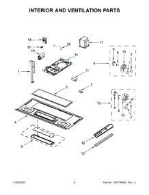 04 - Interior And Ventilation Parts parts for Whirlpool Microwave YAMV2307PFW07 from AppliancePartsPros.com