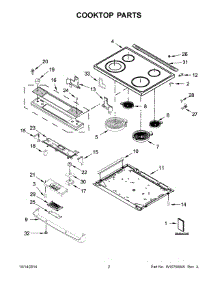 02 - Cooktop Parts parts for Whirlpool Air Conditioner YIEL730CS0 from AppliancePartsPros.com