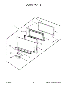 03 - Door Parts parts for Whirlpool YJMV9196CS5 from AppliancePartsPros.com