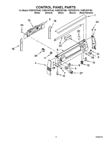 03 - Control Panel Parts parts for Whirlpool Range YKERC507HS0 from AppliancePartsPros.com