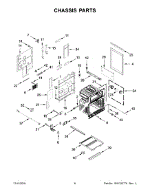 04 - Chassis Parts parts for Whirlpool Range YKFED500EBS3 from AppliancePartsPros.com