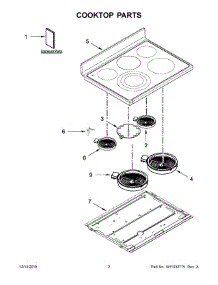 02 - Cooktop Parts parts for Whirlpool Range YKFED500EBS3 from AppliancePartsPros.com