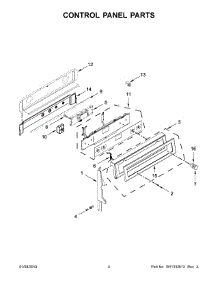 03 - Control Panel Parts parts for Whirlpool Range YKFED500ESS3 from AppliancePartsPros.com