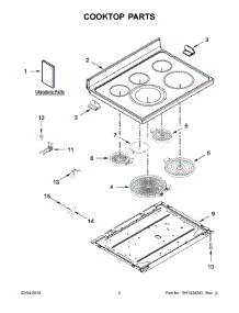 02 - Cooktop Parts parts for Whirlpool Range YKFEG500ESS3 from AppliancePartsPros.com