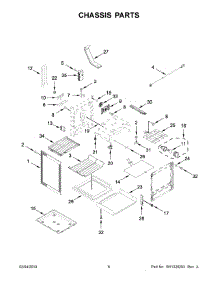 04 - Chassis Parts parts for Whirlpool Range YKFEG500ESS3 from AppliancePartsPros.com